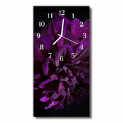 tulup.si Steklena navpična ura Purple potonika cvet rosa 30x60 cm