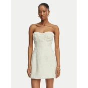 Bardot Cocktail obleka Florine 60134DB Écru Slim Fit