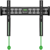 ONKRON Fixed TV Wall Mount for 43 to 85-inch Flat Panel TVs Digital Panels 68,2 kg, Black