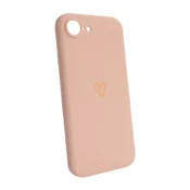 Maska Golden Heartbeat za iPhone 16e/ 17e roze
