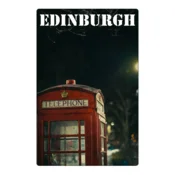 shumee Magnet za hladilnik iz telefonske govorilnice v Edinburghu
