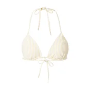 Abercrombie & Fitch Bikini zgornji del  svetlo rumena / bela