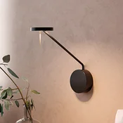 LEDS-C4 LED stenska svetilka Invisible Reader, 3000K, globina 37,4 cm - Dnevna soba/jedilnica - Sodobni - črna - Kovina