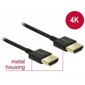 Kabel DELOCK, HDMI (M) na HDMI (M), High Speed z Ethernet 3D 4k, slim, 0,25m