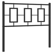 Vidaxl Kovinsko nadomestno vzglavje črno 100 cm