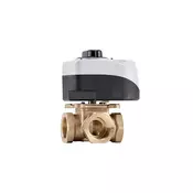 4-way mixing valve 1 inch Kv 12.0 with 3-point actuator 230V