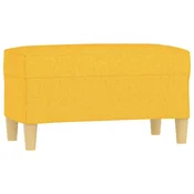 Vidaxl Klop svetlo rumena 70x35x41 cm blago