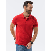 OMBRE moška basic polo majica Douglas rdeča XL