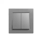 Nova lestenčno stikalo 10A 250V 105 s sivim okvirjem