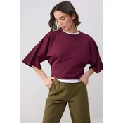 Trendyol Milla Ženska majica TWOSS26TS00047, Bordo