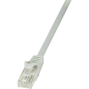 LogiLink RJ45 omrežni kabel CAT 6 U/UTP [1x RJ45 konektor - 1x RJ45 konektor] 0,25 m siva LogiLink