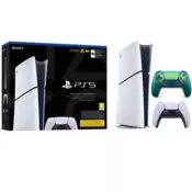 Igralna konzola PlayStation 5 Slim Digital, 825GB + dodaten kontroler (c. teal)