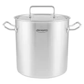 Lidded stainless steel cooking pot, 32cm/25L, Commercial - Demeyere