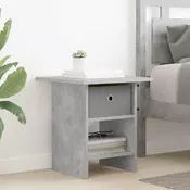 vidaXL Nočna omarica Betonsko siva 41 x 40 x 45 cm Konstruiran les