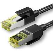 Ugreen RJ45 Cat 7 10 Gbps 5 m Ethernet patch kabel – črn