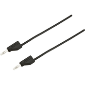 VOLTCRAFT Merilni kabel [vtikač 4 mm-vtikač 4 mm] 1.5 m črne barve VOLTCRAFT MSB-300 zložljiv drug v drugega