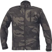 Cerva Group CRAMBE softshell, vojaška barva, zelena/črna, 2XL