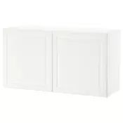 BESTA Spojene police i vrata, bela/Smeviken bela, 120x42x64 cm