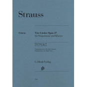 STRAUSS R.:FOUR SONGS OP.27 HIGH VOICE