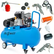 THUNDER Kompresor oljni HEXWELT 100L – 2200 W, 8 BAR, 370 l/min, 1-cilindrski, (5000222717)