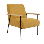 Homestar Naslanjač JADE 63x755x855 cm rumene barve