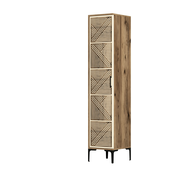 Hanah Home HANAH HOME Kumsal P - Walnut, Cream garderobna omara, (20869591)