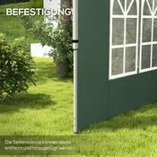 Homestar Komplet stranskih panelov Pavilion 2 kosa 295x195 cm zelena
