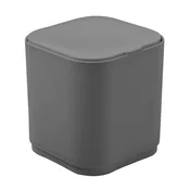 SEVENTY Namizni vrtljivi koš, ABS plastika, siva - Siva - 116x124x116 mm - Gedy - SEVENTY - 24 - Plastika - Koš za odpadke za namizje - Kvadratni - Klasični koši za odpadke - 116 - 124 - 116 - 1.2 - 14
