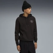 Mens Puma Class Graphic Hoodie, Black, Size XS, Clothing