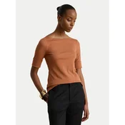 LAUREN RALPH LAUREN Bluza Judy 200654963505 Oranžna Slim Fit