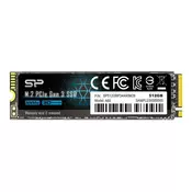 Silicon Power SSD M.2 2280 512GB A60 SP512GBP34A60M28