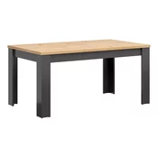 Stol Boston CG122 Craft hrast, Grafit, 76x90x160cm, EstensioneNastavak, Laminirani iveral, Medijapan