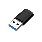 INF USB 3.0 (moški) na USB-C (ženski) adapter Black, (21248014)