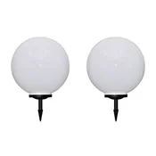 Vidaxl Zunanje svetilke za osvetlitev poti 2 kosa LED 50 cm s konico