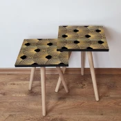 Hanah Home Set klub stocica 2Shp266, 2 komada, Šareni