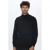 TUDORS Muška rolka Terry, Slim fit, Crna