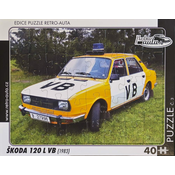 RETRO-AUTA Puzzle št. 03 Škoda 120L VB (1983) 40 kosov
