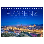 Florenz - Die Hauptstadt der Toskana. (Tischkalender 2026 DIN A5 quer), CALVENDO Monatskalender