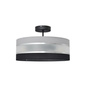 Viseci luster HELEN 3xE27/60W/230V crna/siva/sjajni krom