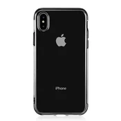 Elegance tanek silikonski ovitek za Huawei P40 Pro/Plus - prozoren s črnim robom
