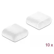 Delock poklopac protiv prašine za USB Type-C priključak, 10 komada, bijeli