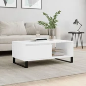 Stolic za kavu bijeli 90 x 50 x 36,5 cm od konstruiranog drva