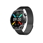 INF Pametna ura z EKG-jem, monitorjem srčnega utripa, sledilnikom telesne pripravljenosti in več športnimi načini Black Milanese strap, (5000306708)