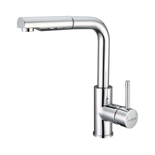 ALVEUS 1135365 - Pipa za pomivalno korito z izvlečnim pršilnikom SARA 29,7 cm krom