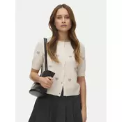 Vero Moda Pletena jopica Doffy 10330795 Bež Regular Fit
