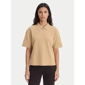 Calvin Klein Polo majica LV044E241G Bež Relaxed Fit