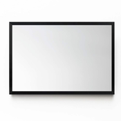 tulup.si Okrasno pravokotno ogledalo Črn MDF okvir 100x70 cm
