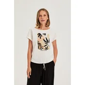 Ženska majica Marisse, barva Off White
