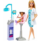 Mattel Barbie Occupation Set za igru s lutkom - Zubar Blondína