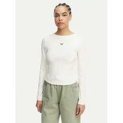 Roxy Majica z dolgimi rokavi ERJKT04364 Bela Slim Fit